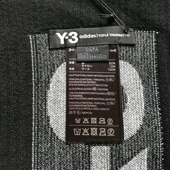 Adidas Y3 Yohji Scarf 3S - Black - Picture 3 of 5